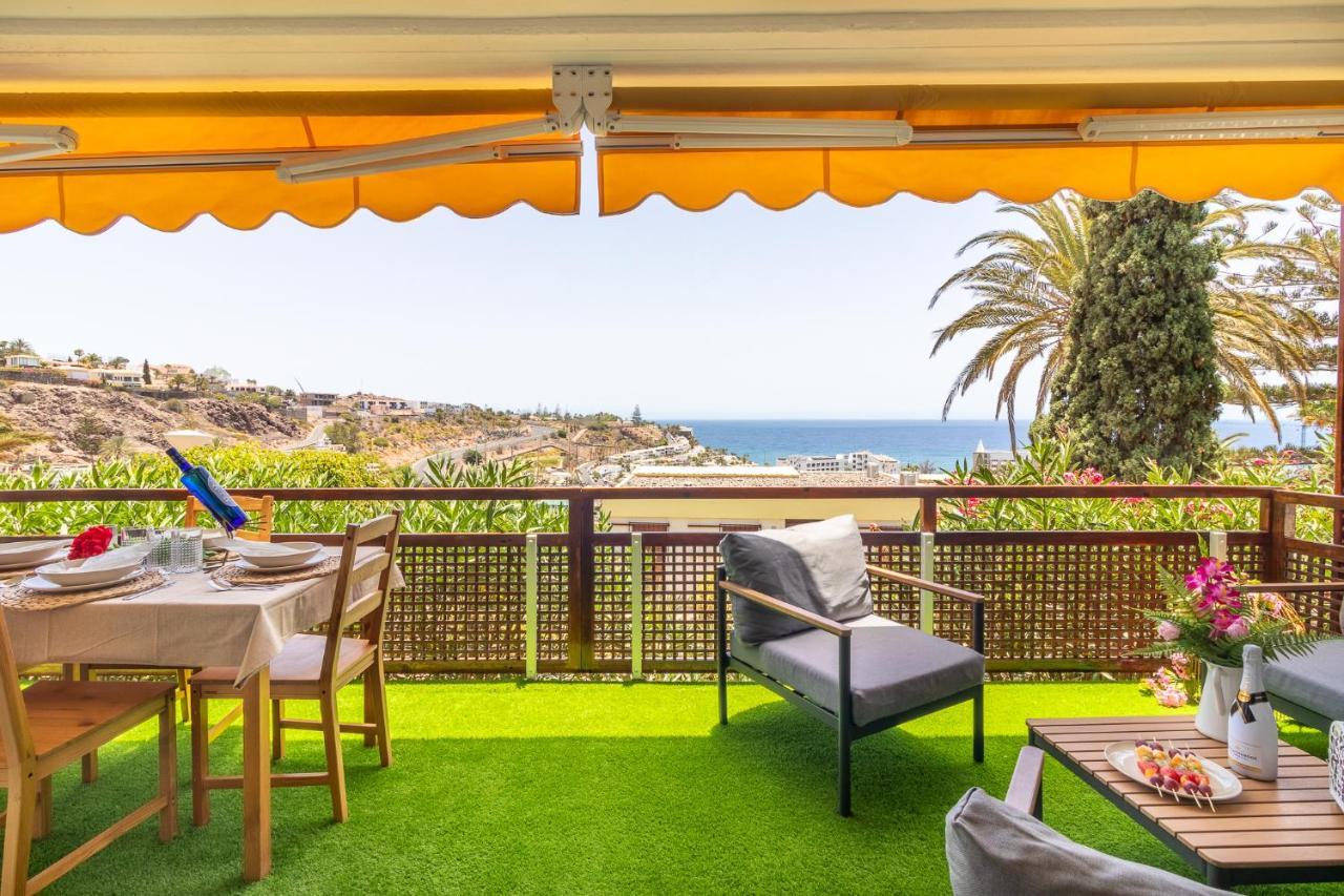 Increible Terraza Con Vistas Al Mar En San Agustin Daire Dış mekan fotoğraf