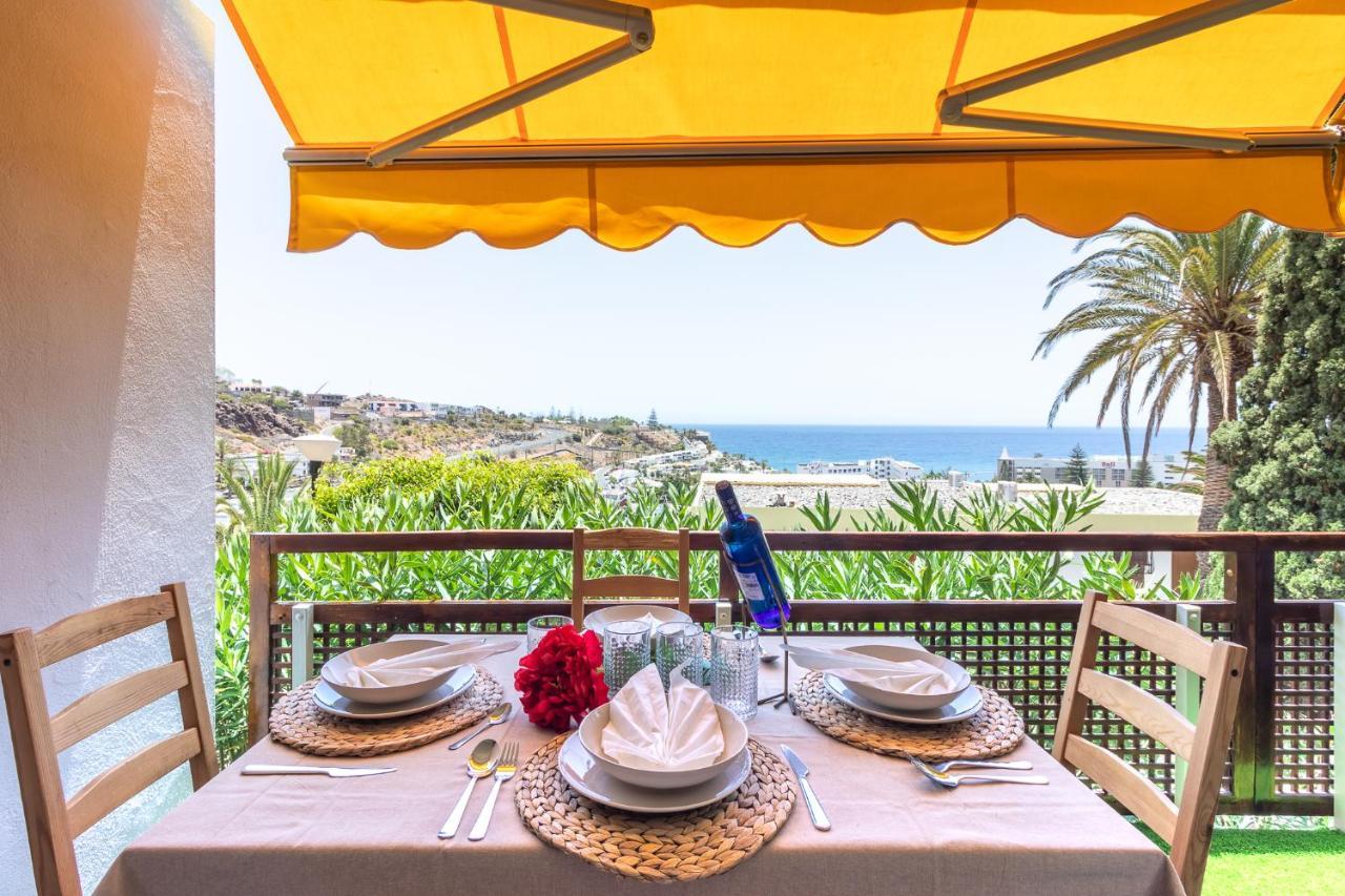 Increible Terraza Con Vistas Al Mar En San Agustin Daire Dış mekan fotoğraf